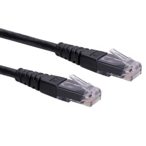 ROLINE Patchkabel Kat.6 Class E UTP schwarz 0,3m 21.15.1515