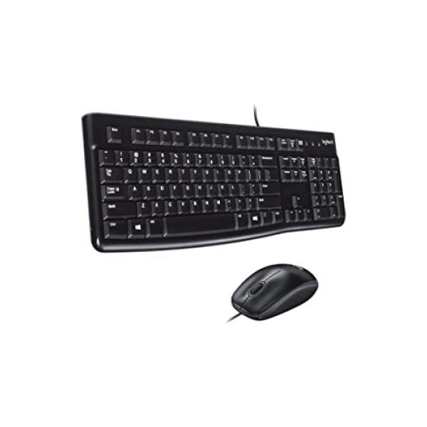 920-002539 LOGITECH MK120 Tastatur+Maus AZERTY FR Kabel schwarz