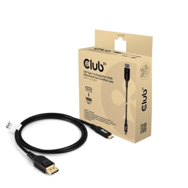 Club3D Kabel USB 4 Typ C 1m Verlängerung 40Gbps St/Bu CAC-2502 (8719214473723)