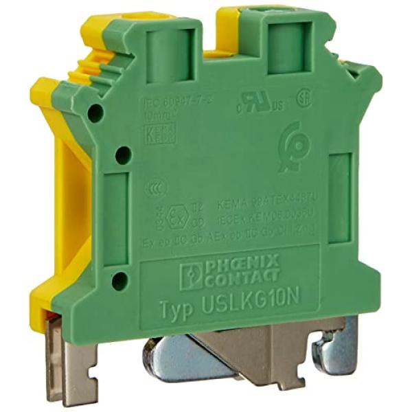 USLKG 10 N Schutzl.-Reihenklemme PHOENIX CONTACT USLKG10 UNIVERSALSCHUTZLEITERKLEMME 3003923 (4017918107079)