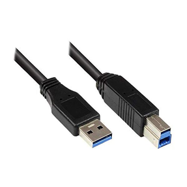 Good Connections USB3.0 Kabel A-B schwarz 0,2m 2710-S002 (4014619674046)