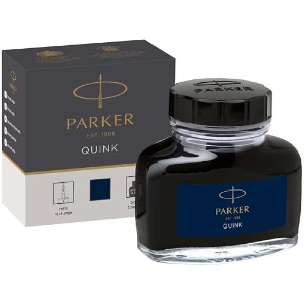 Tintenflacon QUINK, Inhalt: 57 ml, schwarz-blau PARKER 1950378 (3501179503783)