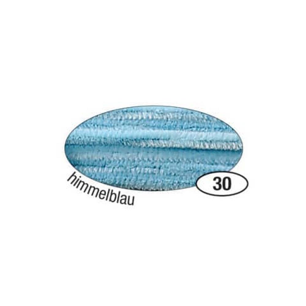 Folia Pfeifenreiniger Himmelblau Chenilledraht  8,0 Mm 10 St. 77830 (4001868780307)