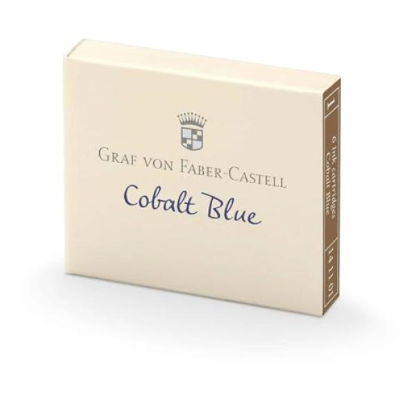 FABER-CASTELL Tintenpatronen GvFC Cobalt Blue 6x 141101 (4005401411017)