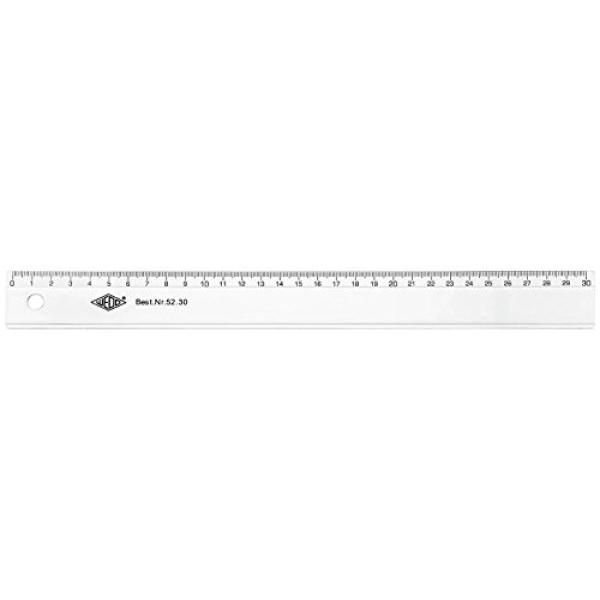 WEDO Lineal 30 cm Kunsststoff transparent 5230 (4003801031446)
