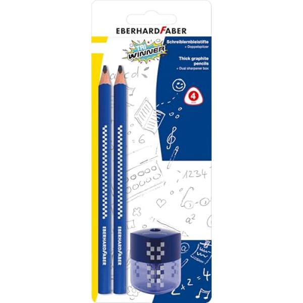 Bleistift-Set TRI WINNER, 2B, blau, 3-teilig EBERHARD FABER 510096 (4087205100960)