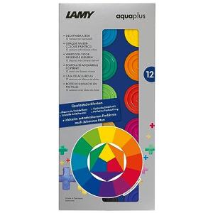 Deckfarbkasten aquaplus, blau, 12 Farben LAMY 1222610 (4014519674894)