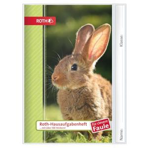 Hausaufgabenheft Tiere für clevere Faule 'Hase' ROTH 89546 (4028279852874)