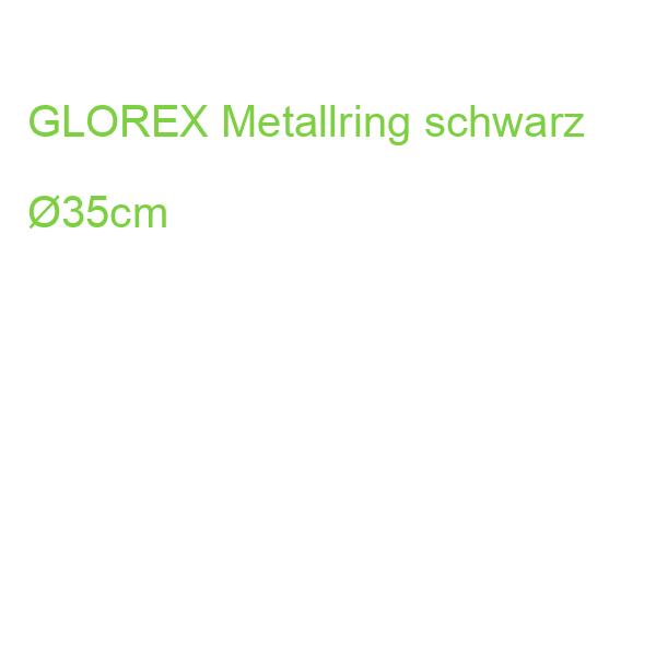 GLOREX Metallring schwarz 35cm