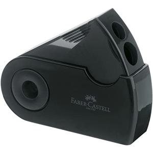 FABER-CASTELL Spitzer Doppelspitzdose Sleeve schwarz 182700 (6933256608031)