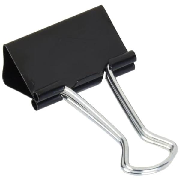 Foldback-Klammer, (B)32 mm, Klemmweite: 13 mm, schwarz WEDO 64 21432 (4003801019536)