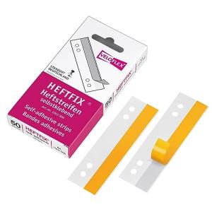 Veloflex Heftstreifen, Selbstklebend Heftfix 50er Transparent Kunststoff, 50 St. 2002000 (4000225200205)