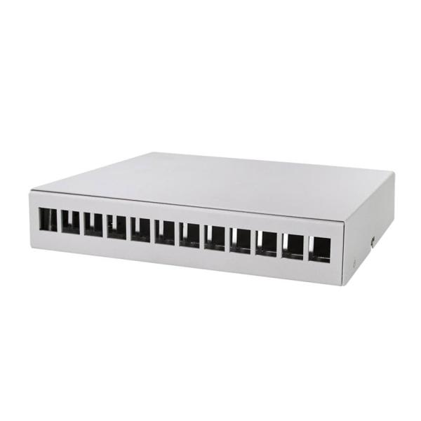 Logilink Keystone Konsolidierungspunkt-Gehäuse 12-Port,grau NP0094 (4052792061260)
