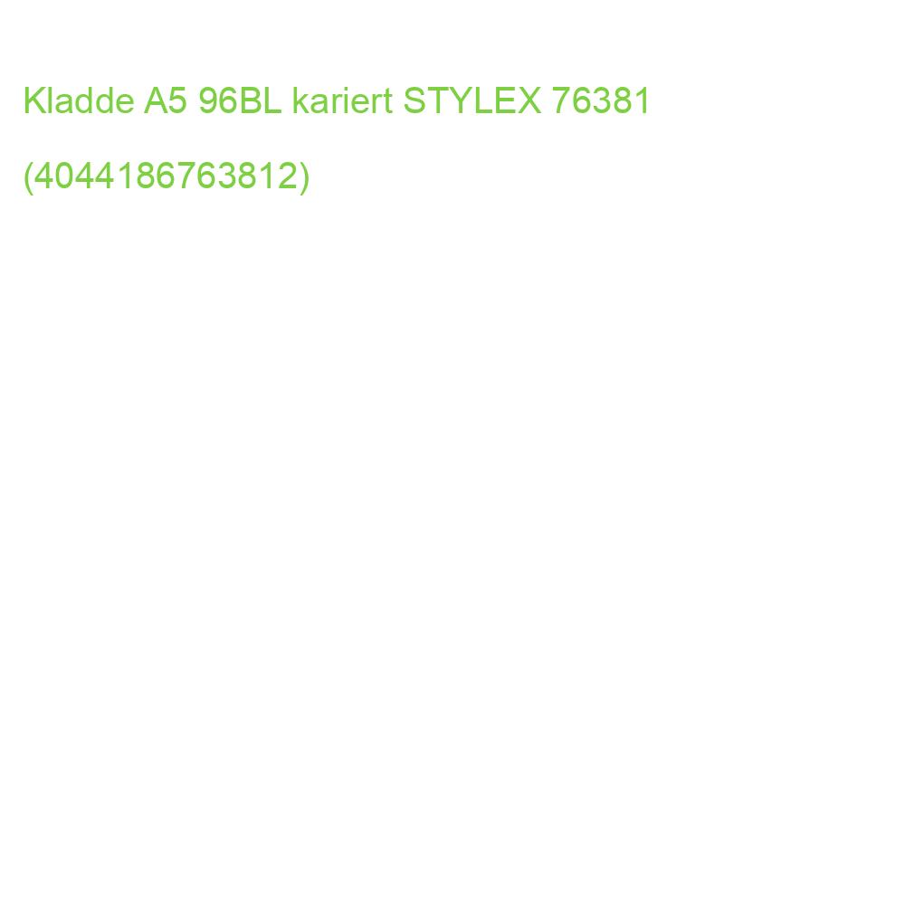 Kladde A5, kariert 192 Seiten STYLEX 76381 (4044186763812)