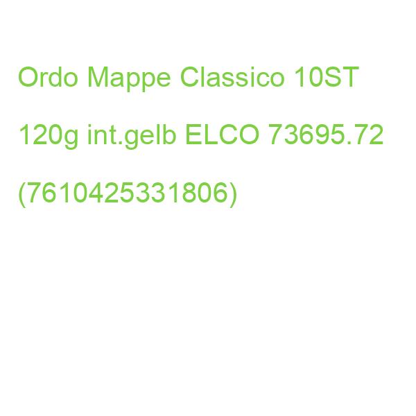 Sichtmappen Ordo classico gelb 120g 10 Stück Sichtfenster und Linien ELCO 73695.72 (7610425331806)