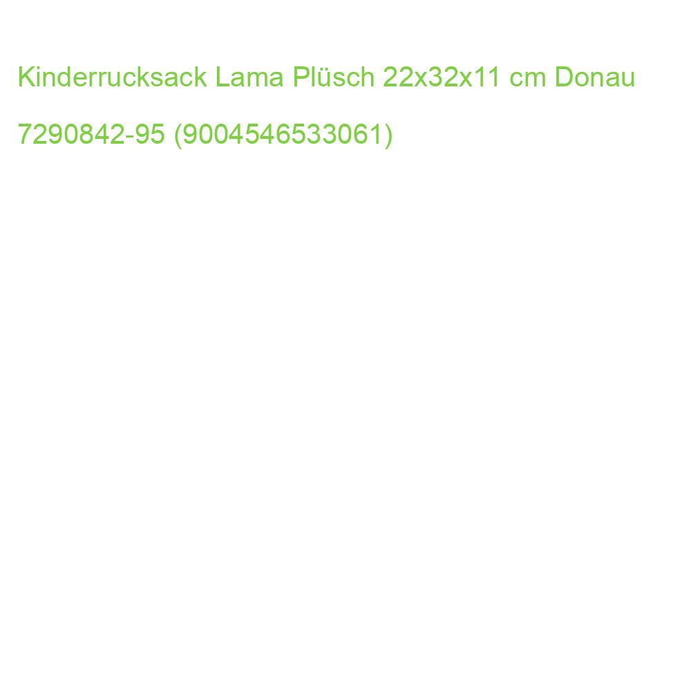 Kinderrucksack Lama Plüsch 22x32x11 cm Donau 7290842-95 (9004546533061)