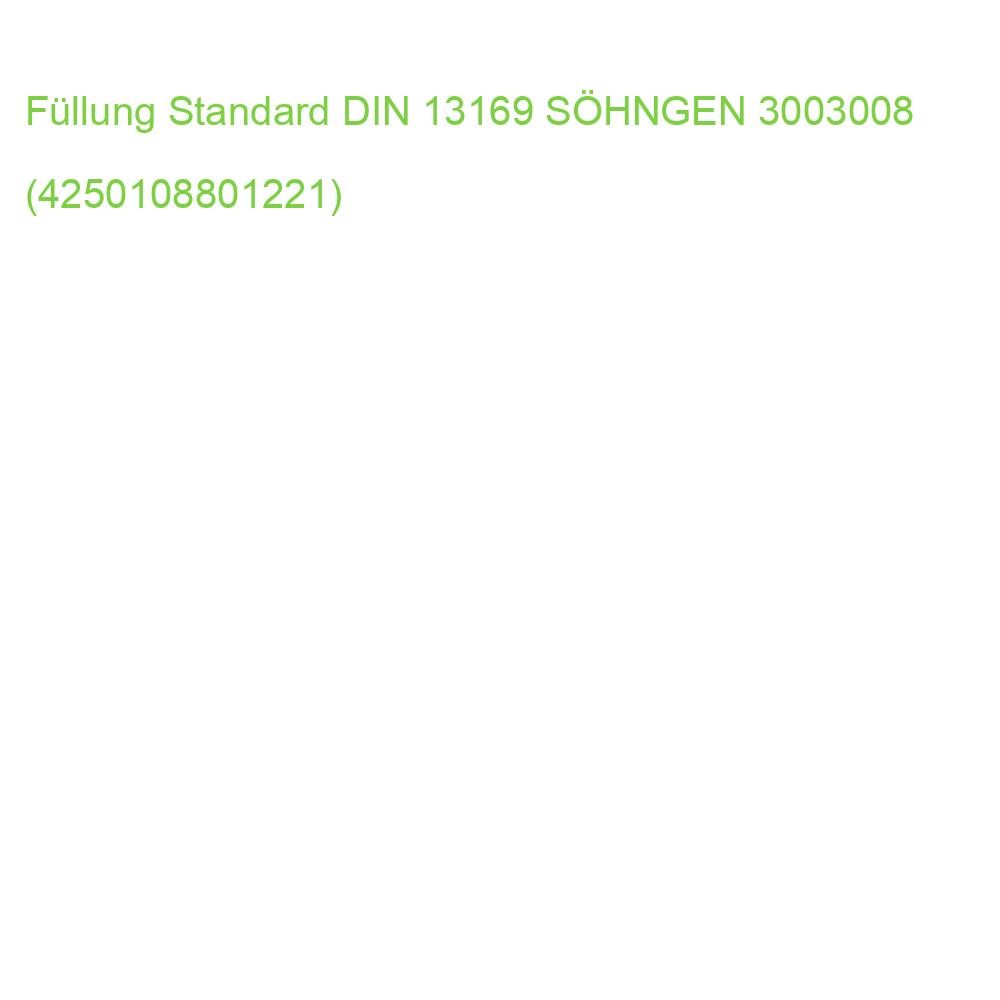 Füllung Standard DIN 13169 SÖHNGEN 3003008 (4250108801221)