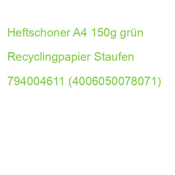 Heftschoner A4, 150 g grün Recycling STAUFEN GREEN 794004611 (4006050078071)