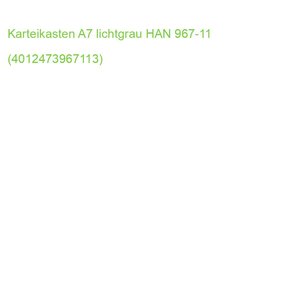 Karteikasten A7 quer für 800 Karten lichtgrau HAN 967-11 (4012473967113)