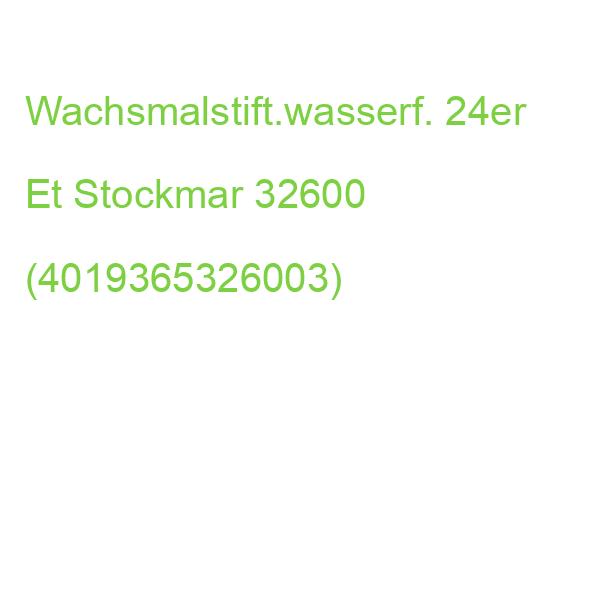 Wachsmalstift 24 Farben Holzkassette STOCKMAR 32600 (4019365326003)