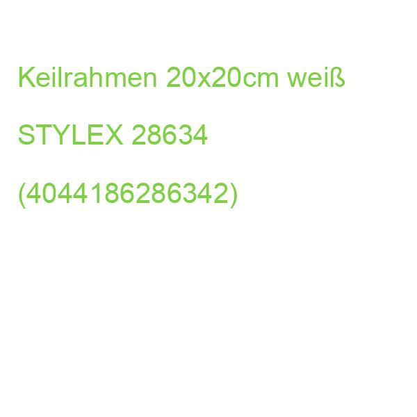 Keilrahmen bespannt 20x20 cm weiß STYLEX 28634 (4044186286342)
