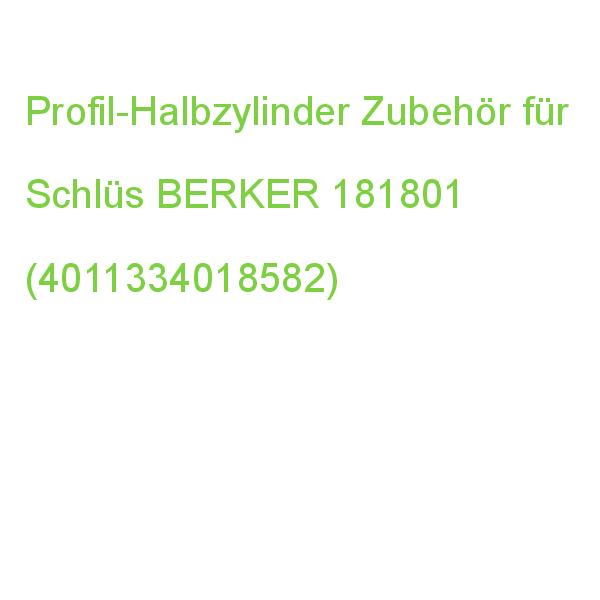 Profil-Halbzylinder gleichen Schl BERKER 181801 (4011334018582)