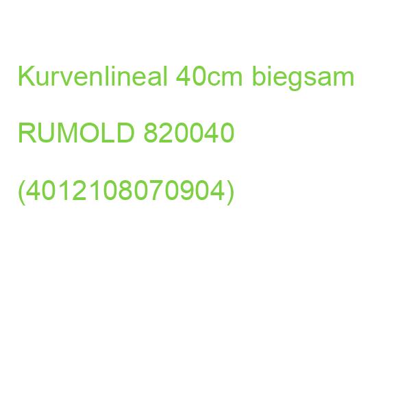 Flexible Kurvenlineale ohne mm-Teilung 40 cm RUMOLD 820040 (4012108070904)