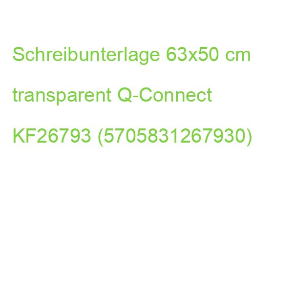 Schreibunterlage 63x50 cm transparent blendfrei Q-CONNECT KF26793 (5705831267930)