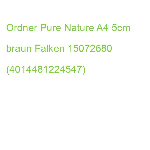 Ordner Pure Nature A4, 5 cm braun Falken 15072680 (4014481224547)