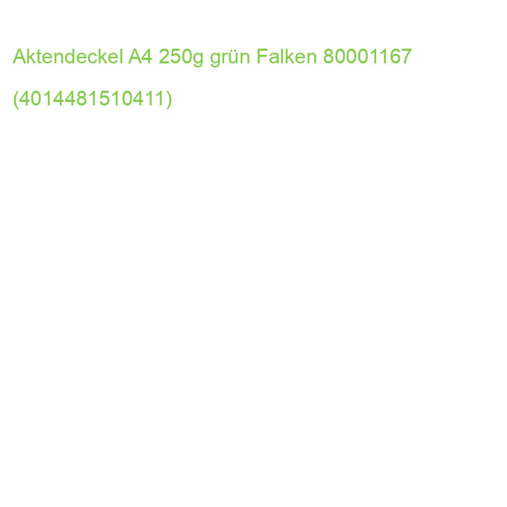 Aktendeckel A4, grün Manilakarton 250 g qm Falken 80001167 (4014481510411)