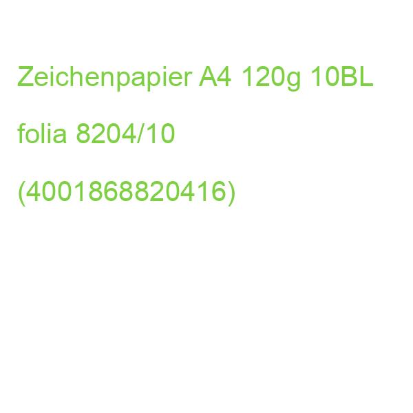 Arbeitsblätter für technisches Zeichnen 120g qm weiß DIN A4, 10 Blatt FOLIA 8204/10 (4001868820416)