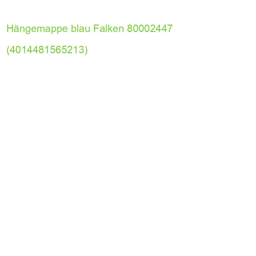 Hängemappe A4, 230 g qm seitlich offen blau Falken 80002447 (4014481565213)