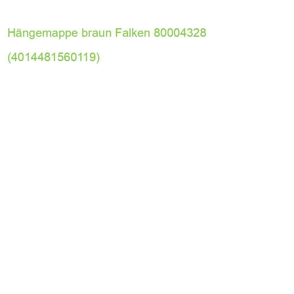 Hängemappe A4, 230 g qm seitlich offen braun Falken 80004328 (4014481560119)