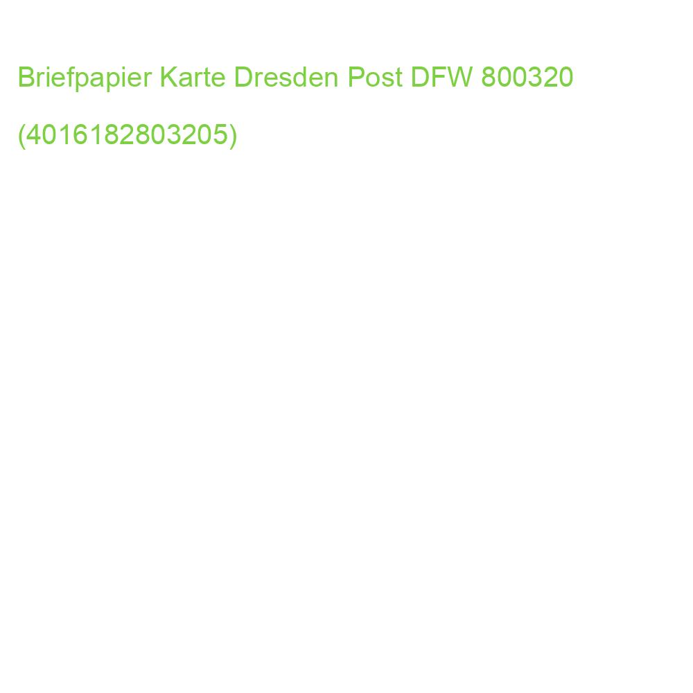 Doppelkarte DresdenPost A6 hoch 10 Karten 10 Umschläge DFW 800320 (4016182803205)