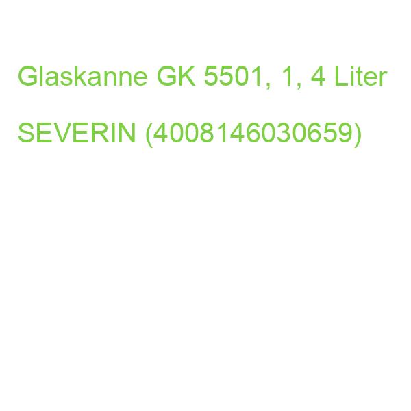 Glaskanne GK 5501, 1, 4 Liter SEVERIN (4008146030659)