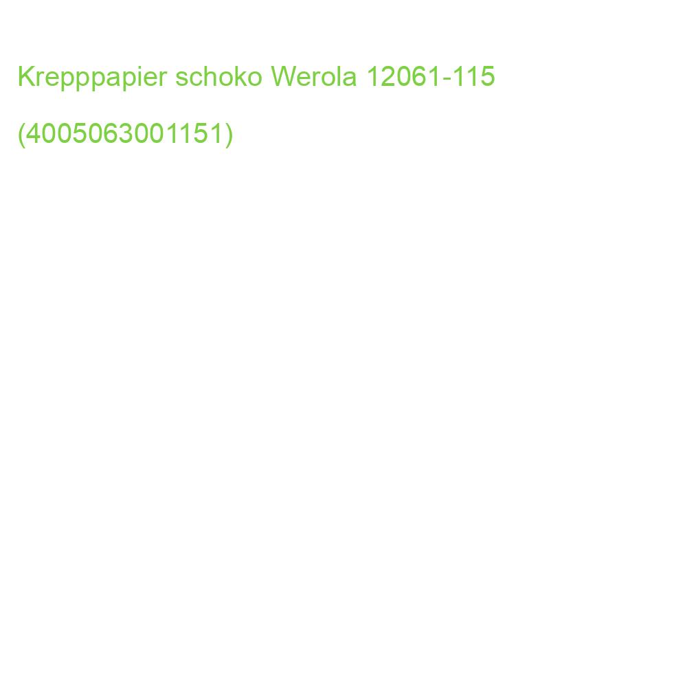 Feinkrepppapier 50x250 cm schoko WEROLA 12061-115 (4005063001151)