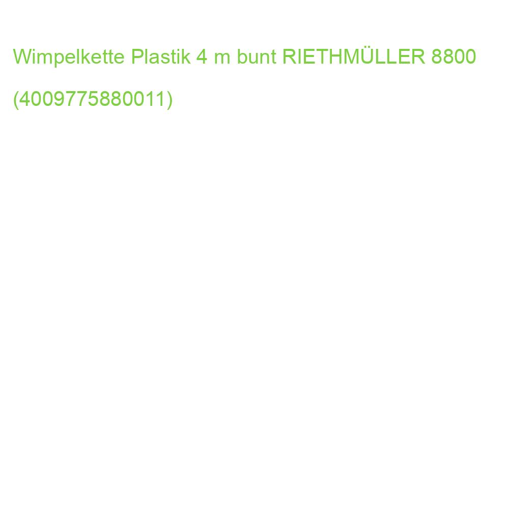 Wimpelkette Plastik 4 m bunt RIETHMÜLLER 8800 (4009775880011)