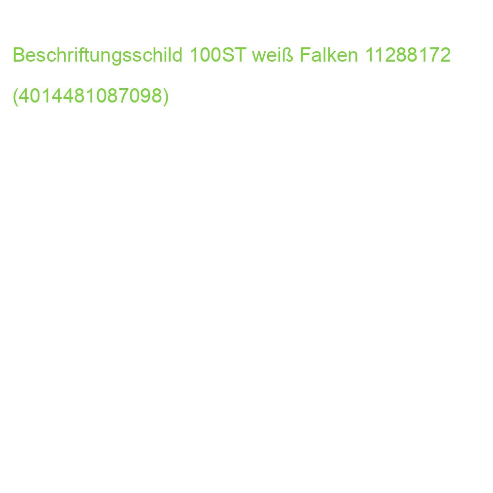 Beschriftungsschild für UniReg 60x20 mm 100 Stück weiß Falken 11288172 (4014481087098)