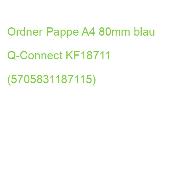 Wolkenmarmor-Ordner A4, 80 mm blau Q-CONNECT KF18711 (5705831187115)