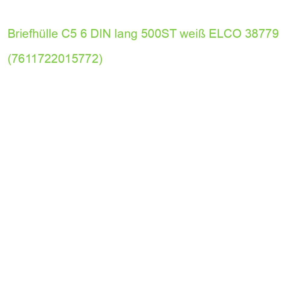 Briefhülle Proclima C5 6, hochweiß Haftklebung 100 g qm 500 Stück Box ELCO 38779 (7611722015772)
