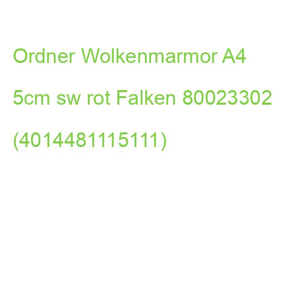 Recycling-Wolkenmarmor-Ordner A4, roter Rücken 50mm Falken 80023302 (4014481115111)