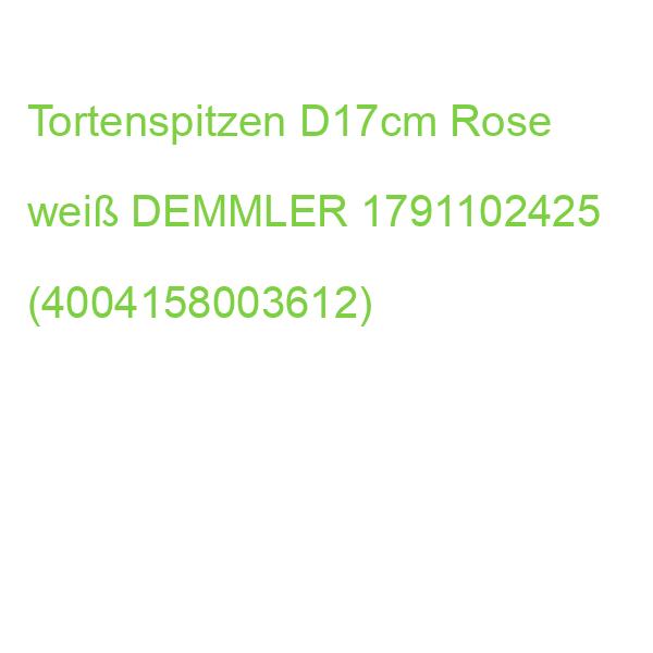Tortenspitzen  17 cm 24 Stück weiß DEMMLER 1791102425 (4004158003612)