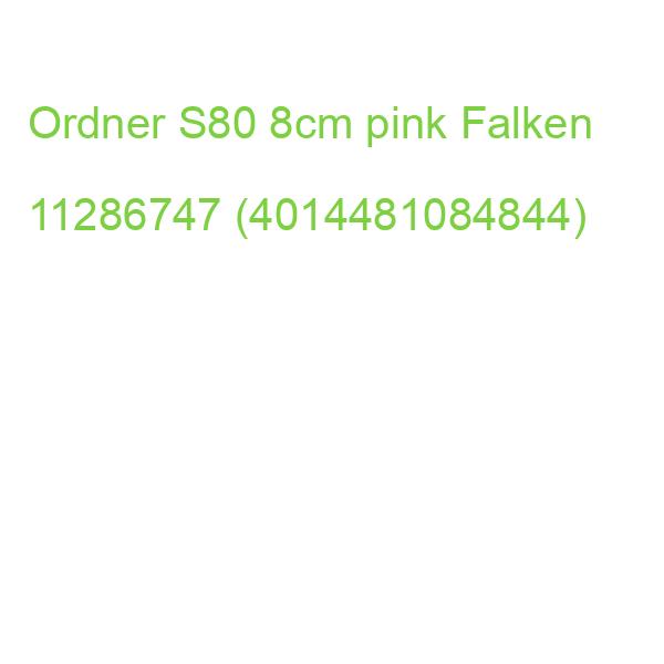 Ordner PP-Color S80 A4, 8 cm pink Falken 11286747 (4014481084844)