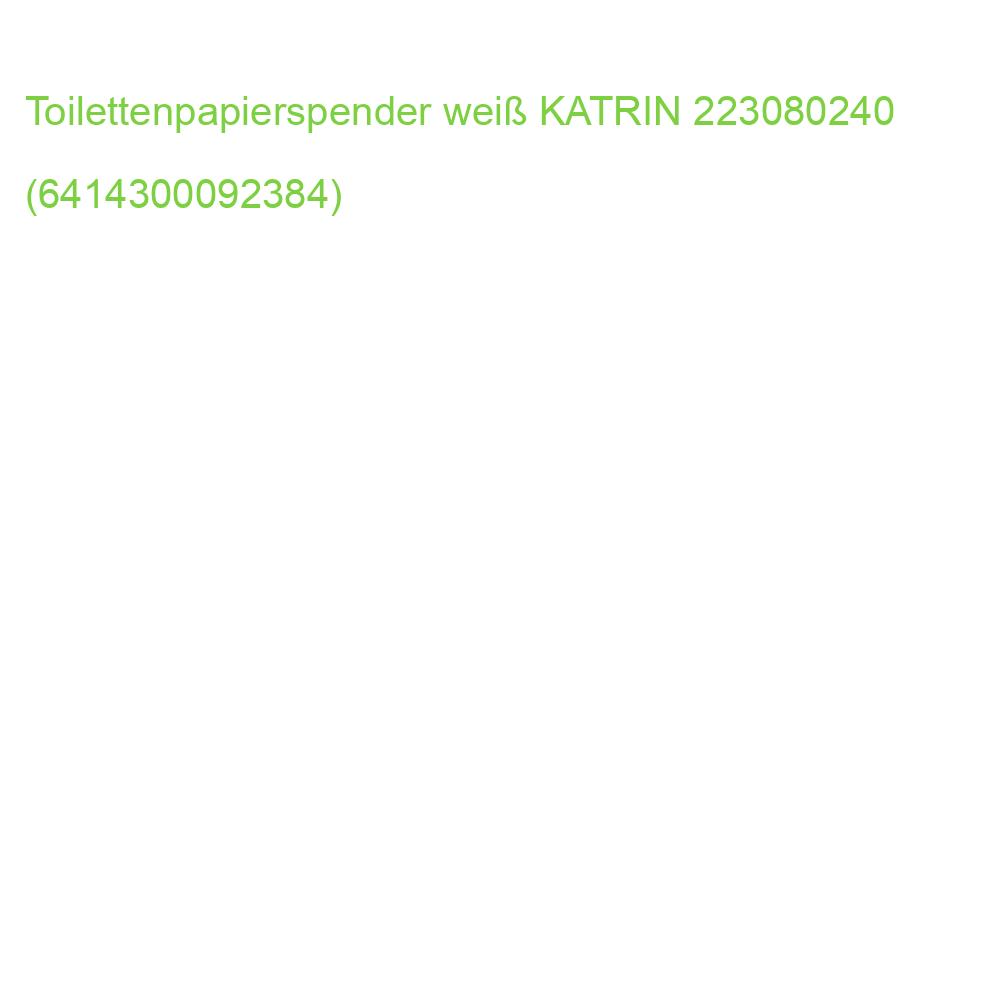 Toilettenpapierspender weiß für 2 Rollen KATRIN 223080240 (6414300092384)
