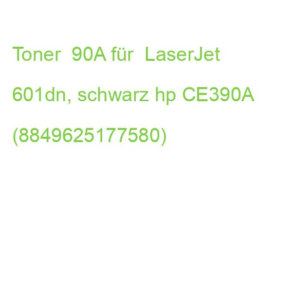 Toner 90A für LaserJet 601dn, schwarz hp CE390A (8849625177580)