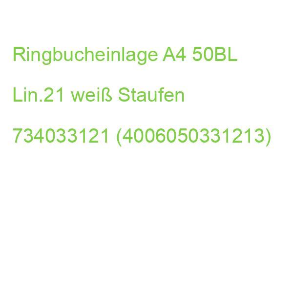 Ringbucheinlage PREMIUM LIN 21 A4, 90 g qm 50 Blatt Staufen 734033121 (4006050331213)