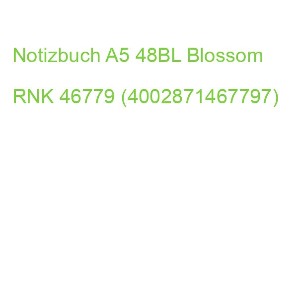 Notizbuch Blossom A6, liniert 48 Blatt Register A-Z RNK 46779 (4002871467797)