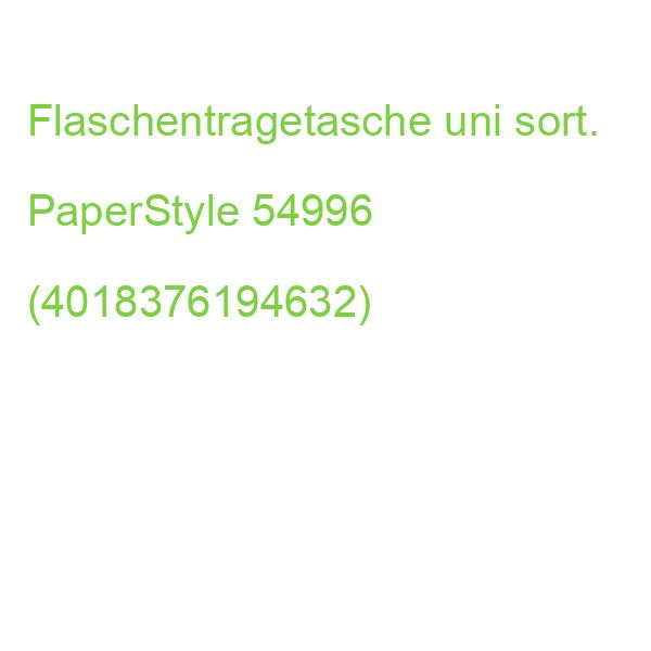 Flaschentragetasche uni 12,5x36x9 cm sortiert PaperStyle 54996 (4018376194632)