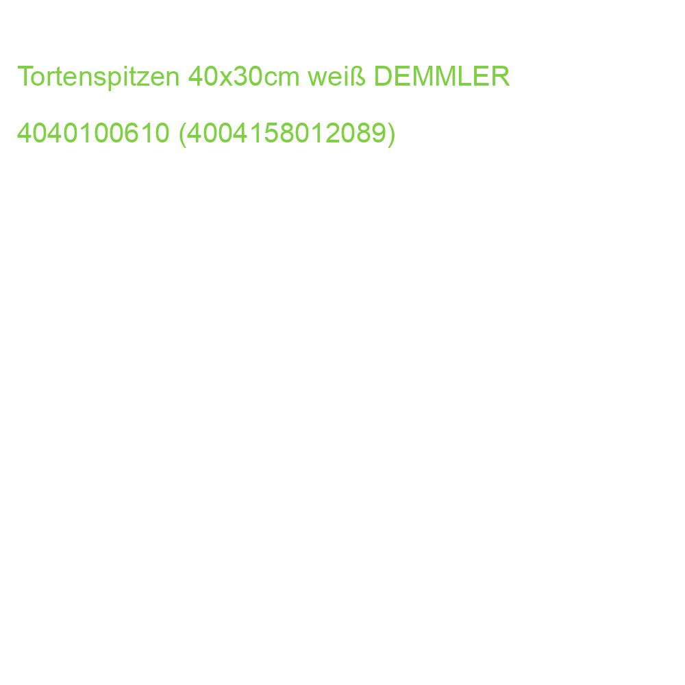 Tortenspitzen 40x30 cm 6 Stück weiß DEMMLER 4040100610 (4004158012089)