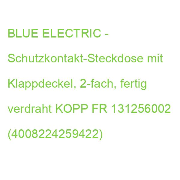 AP-FR Std2f.wgr.BLUEgrau KOPP Schutzkontakt-Steckdose 2-fach 131256002 (4008224259422)